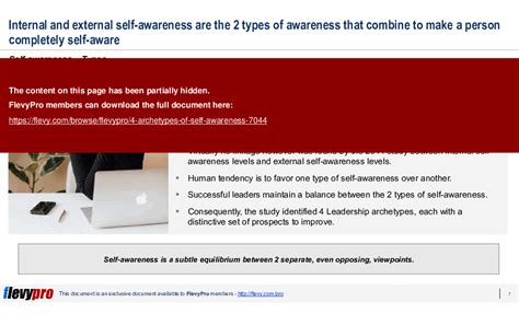 Ppt 4 Archetypes Of Self Awareness 28 Slide Ppt Powerpoint