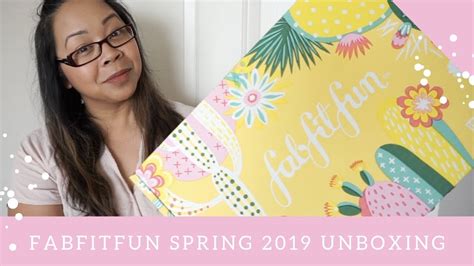 My 1st Fabfitfun Box Spring 2019 Unboxing Youtube