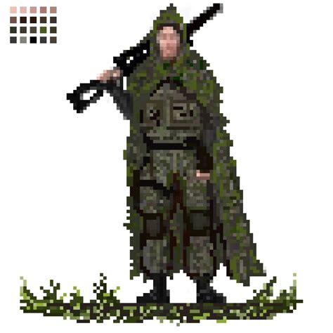 Sniper Pixel Warrior Digital Arts By Vasiliy Pimenov Artmajeur