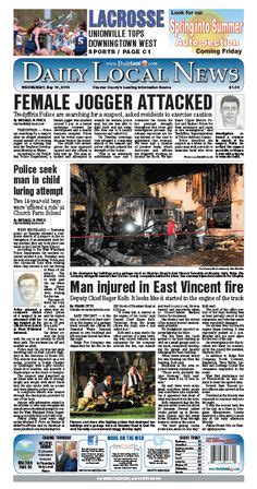 Pin by Daily Local News West Chester on Today's front page | Chester ...