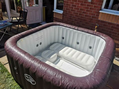 Bestway Lay Z Spa Maldives Hydrojet Pro Square Inflatable Portable Hot Tub Spa  For Sale From