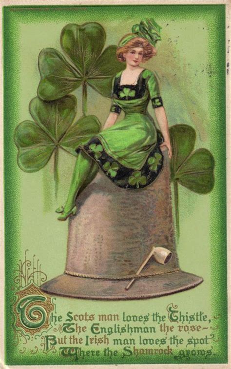Pin By Dattrie On Vintage St Patrick S Day St Patricks Day Cards St Patrick Postcard