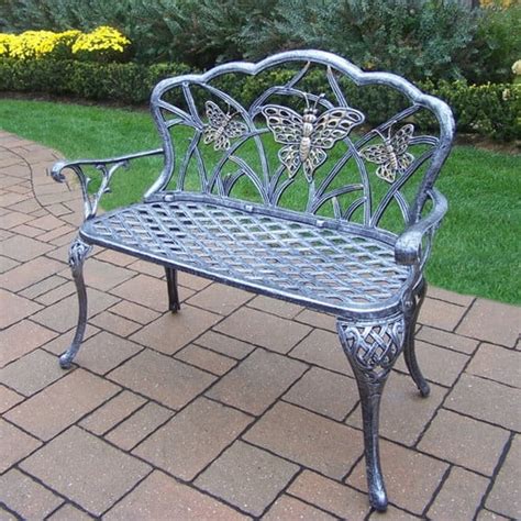 Butterfly Outdoor Love Seat Bench Antique Bronze