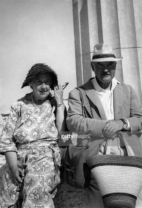 English Writer Dame Agatha Christie And Her Husband Max E L Mallowan
