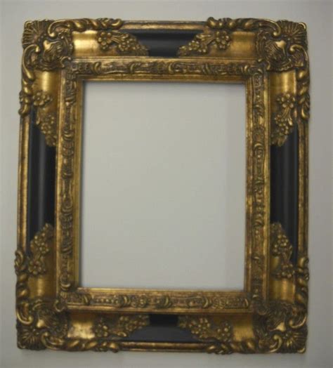 Picture Frame Antique Gold And Black Ornate 8x10 700bg