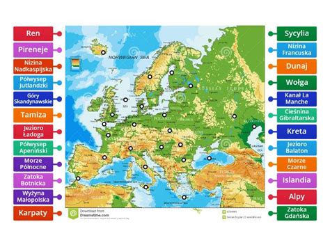 Mapa Fizyczna Europy Klasa Rysunek Z Opisami My Xxx Hot Girl