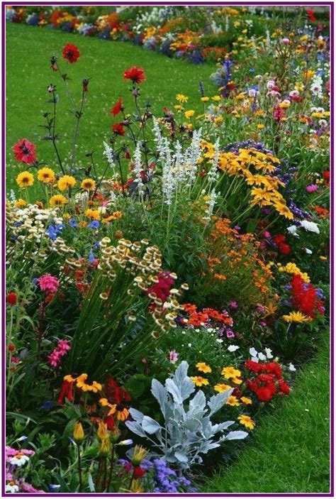 How To Make Beautiful Flower Garden Flower Garden Gardens Colorful