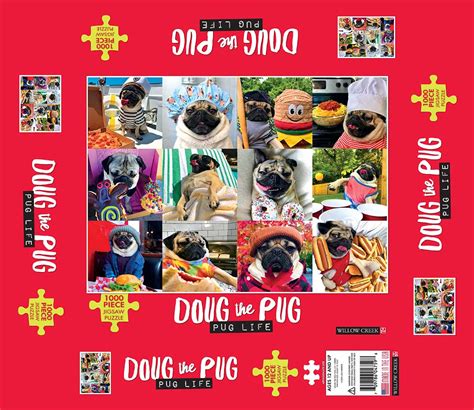 Doug The Pug Pug Life 1000 Pieces Willow Creek Press Puzzle Warehouse