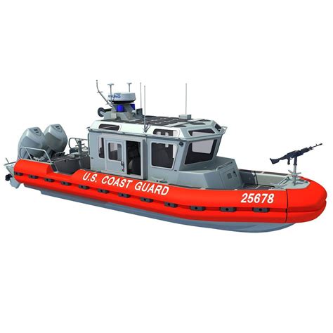 Coast Guard Defender Class Boat 3d Model By 3d Horse