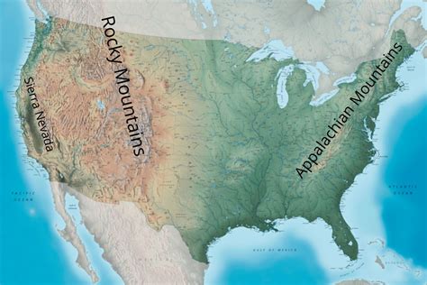 Mountain Ranges In Map