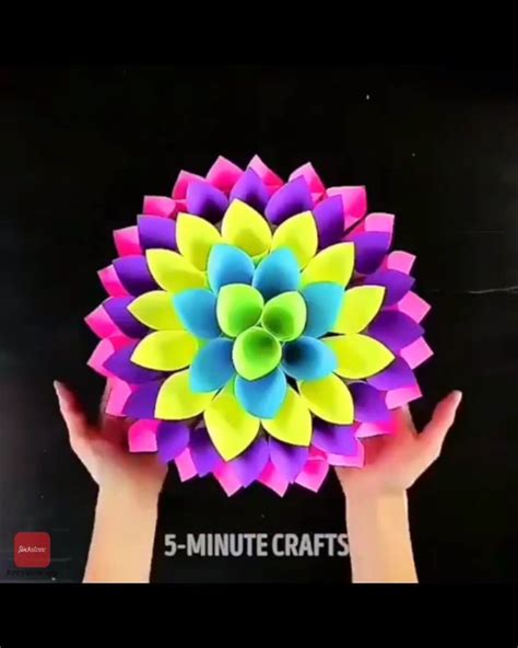 5 Minute Crafts Paper Flowers Marloessimar
