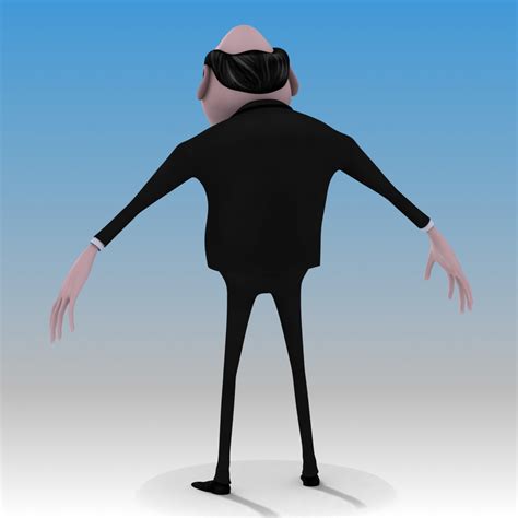 Cartoon Evil Businessman 3d Model
