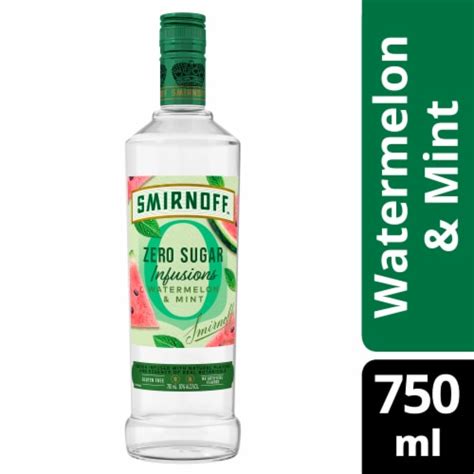 Smirnoff Zero Sugar Infusions Watermelon And Mint Vodka 750 Ml Fred Meyer