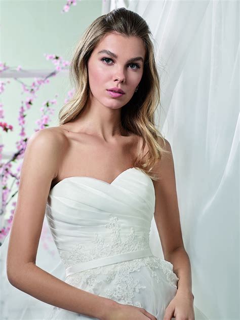 Tll vestito mini con spalline. Vestito da sposa con scollo a cuore modello JFY 195 14 (JUST FOR YOU) #matrimonio #nozze #sposa ...