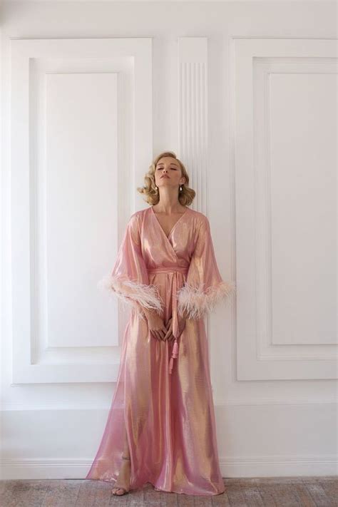 Pretty Pink Nightgown With Lace Bridal Lingerie Luxury Lingerie Peignoir Honey Moon Outfits