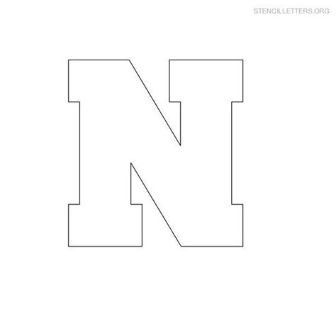 Just click the letter you need, and you can print or download from the screen that pops up. stencil letters n printable free n stencils stencil | Letter stencils, Block lettering, Lettering