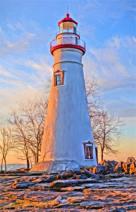 Beautiful Marblehead Lighthouse Painting By Dan Sproul