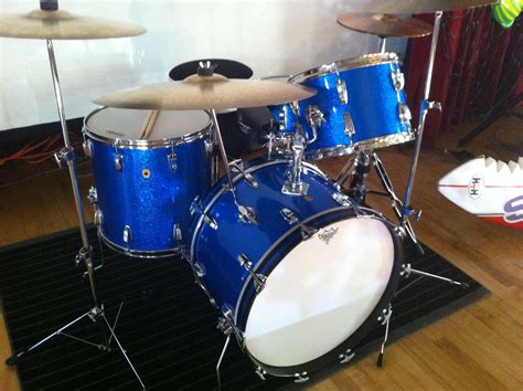 1967 Ludwig Super Classic 4 Piece Sparkle Blue Ludwig Drums Vintage