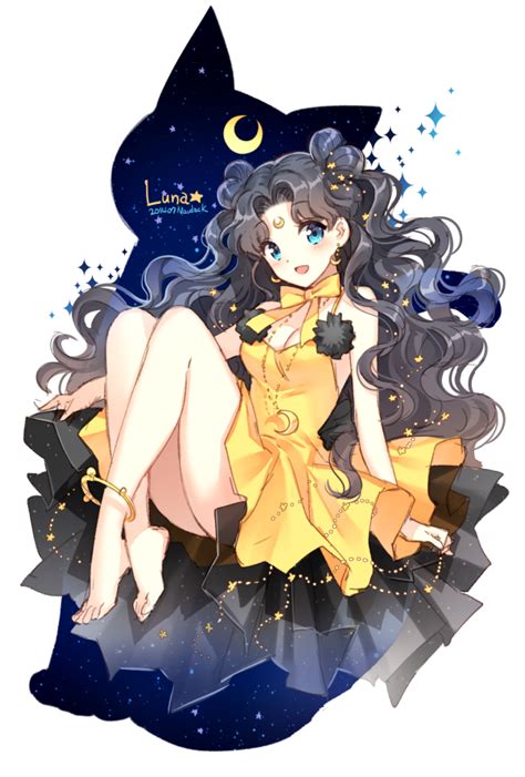 Luna In Human Form Sailor Moon Luna Sailor Moon Fan Art Sailor Moon