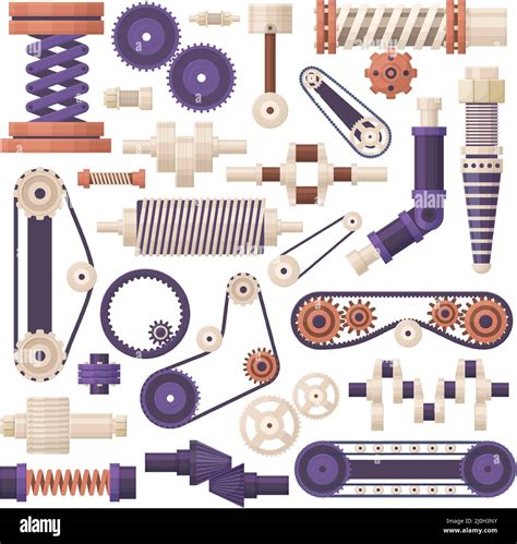 Machine Gear Parts Machinery Engine Industry Equipment Industrial