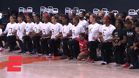 Wnba Players Take Collective Knee As All Three Games Are Postponed