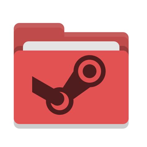 Folder Red Steam Files And Folders Icons