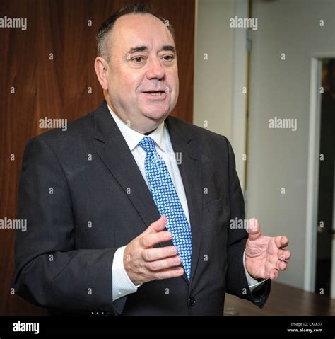 The Right Hon Alex Salmond Msp First Minister Of Scotland Giving A