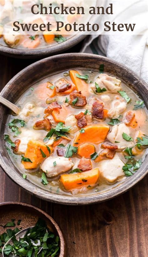Preheat oven to 375 degrees f. Chicken and Sweet Potato Stew is a cozy dinner to warm up ...