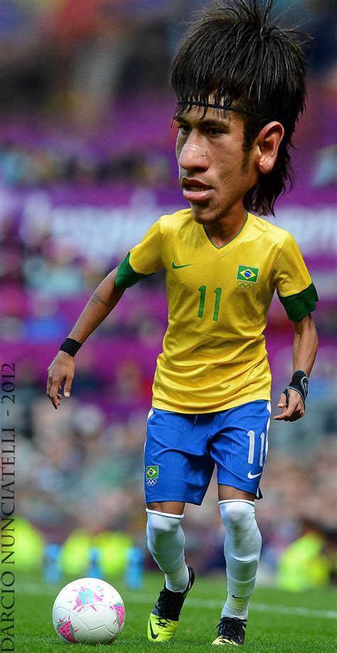 Looking for videos of neymar skills and goals to download? Neymar Caricature Soccer Player Wallpaper | Take Wallpaper