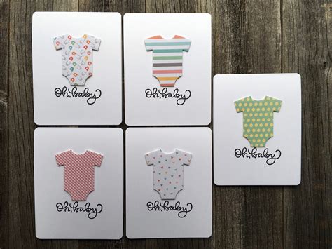 Baby Onesie Card Assorted Prints