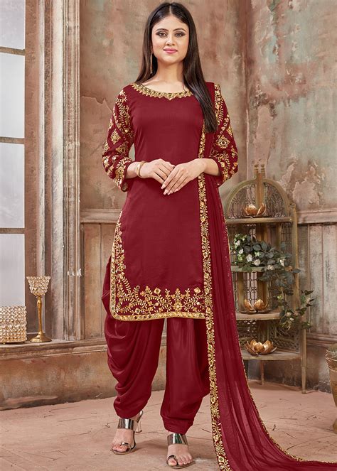 New Punjabi Silk Suit Uk