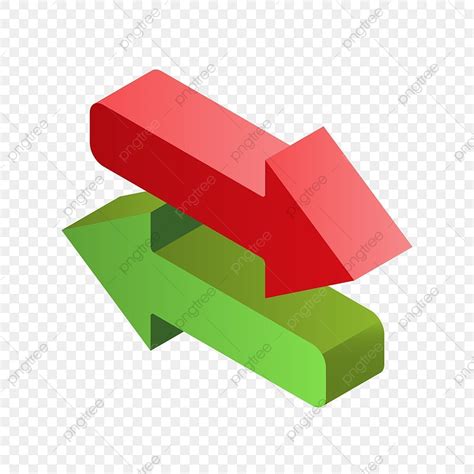 Up Down Arrow Vector Hd Png Images Red And Green Arrow Up Down 3d Symbol Arrow Arrow Up