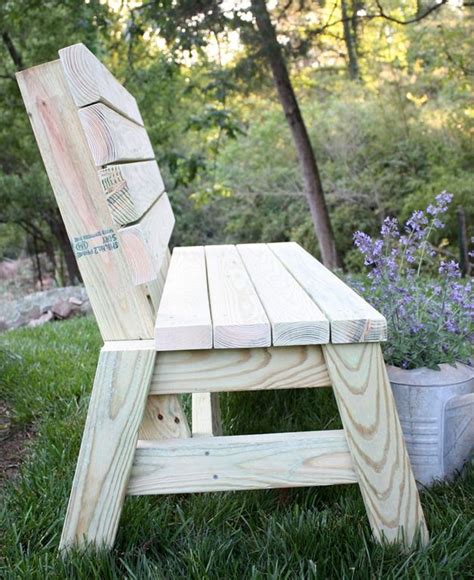 Entertain guests with simple, yet stylish chairs you build with cedar, redwood or teak. How to Build a DIY 2x4 Bench | Diy bench outdoor, Diy ...