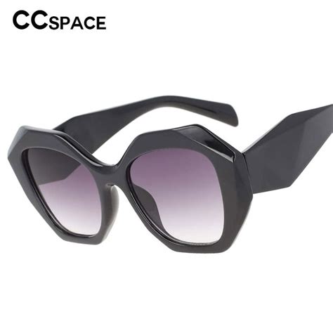 Ccspace Women S Full Rim Oversized Cat Eye Square Acetate Frame Sunglasses 53378 Sunglass