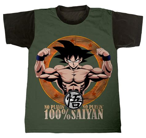 Camiseta Dragon Ball Saiyajin No Elo7 Ludam Rock 107b413