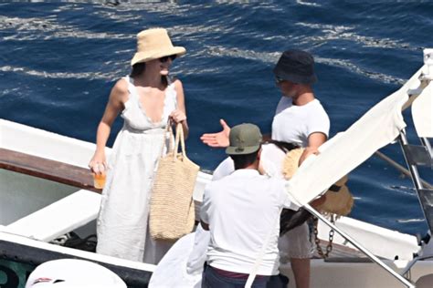 Camila Morrone On A Boat With Her Mother Lucila Sola At Amalfi Coast 07