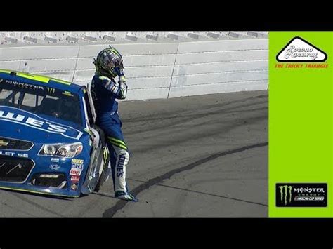 A nascar race goes for the advertised distance, unless the race is under caution at that time and then it goes into extra laps. NASCAR Video: Jimmie Johnson Hits Wall Hard at Pocono ...