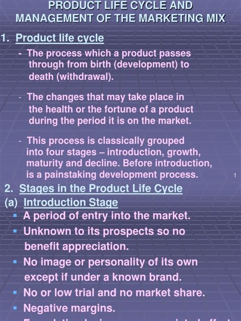 Product Life Cycle Pdf Marketing Strategy Marketing