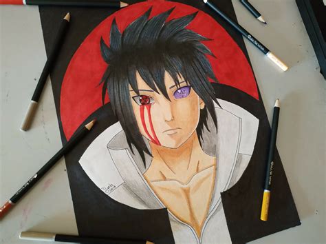 This Is My Latest Drawing Of Sasukewhat Do You Guys Think😊😊 R