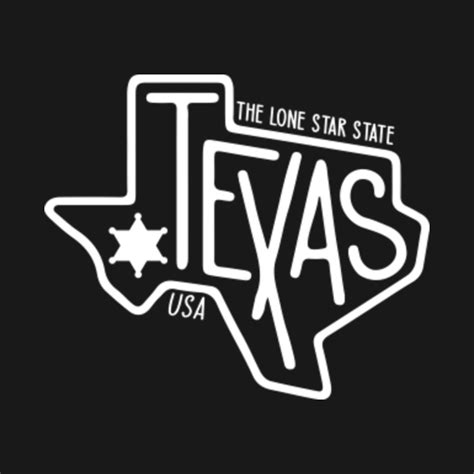Texas The Lone Star State Texas State Silhouette Kids T Shirt