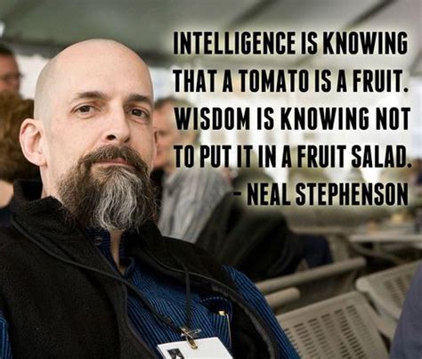 Neal Stephenson Intelligence Vs Wisdom Literary Quotes Writer