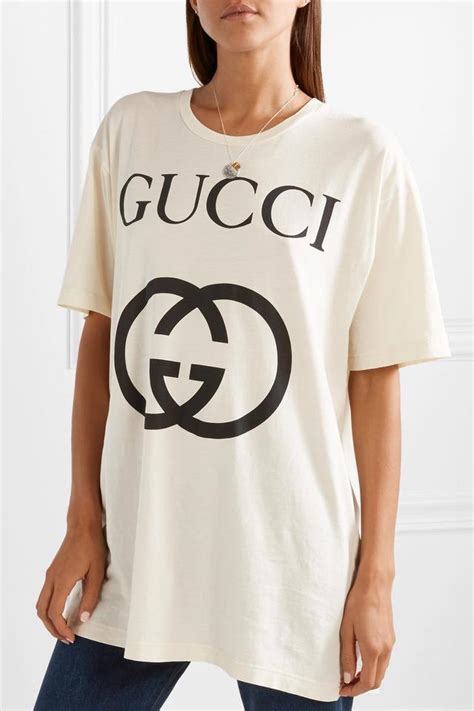 Free delivery and returns on ebay plus items for plus members. Gucci Cream Black Gg Logo Cotton T-shirt Tee Shirt Size 8 ...