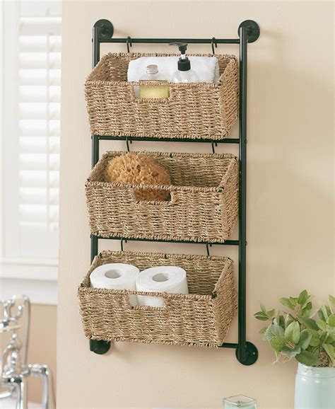 Hanging Seagrass Wall Baskets Baskets On Wall Wall Hanging Storage