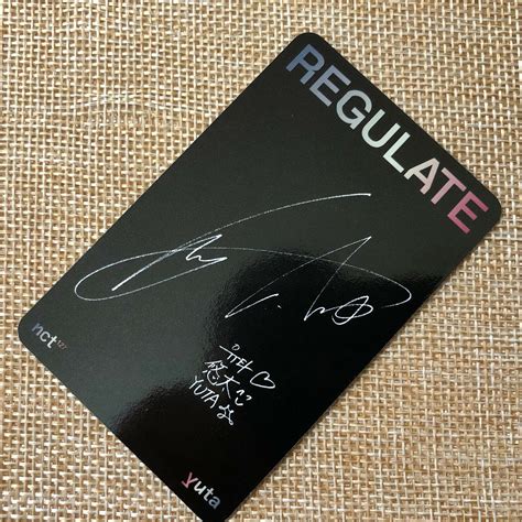 Nct Yuta Regulate Official Photocard St Repackage Album New Gift Ebay