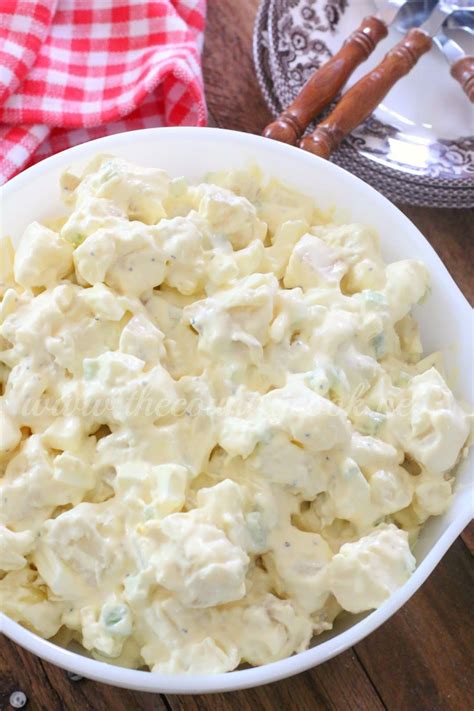 This recipe can be adjusted for your family size. This is my famous potato salad is always requested at every get together. Folks always ask ...