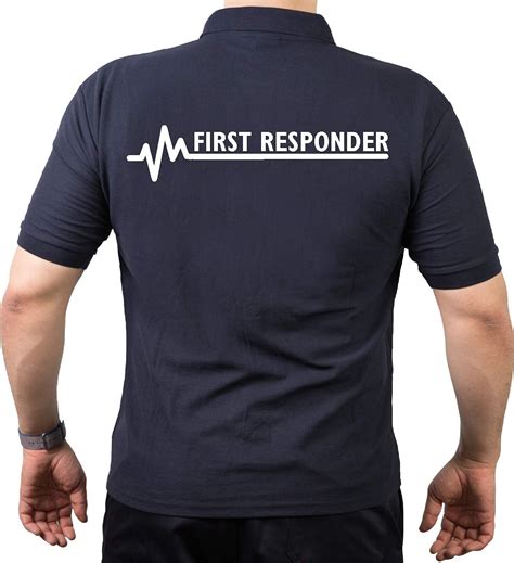 Feuer1 First Responder Navy Polo Shirt Uk Clothing