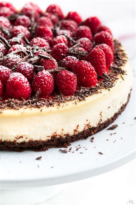 Meanwhile, mix together the cream cheese, greek yogurt, double cream, zest and juice of 1½ lemons and the caster sugar in. Dark Chocolate Raspberry Cheesecake - Aberdeen's Kitchen