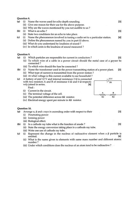 Download ICSE Sample Paper For Physics Class 10 by Panel Of Experts PDF Online