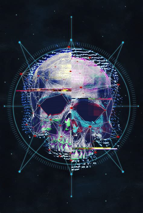 Glitch Skull Wallpapers Top Free Glitch Skull Backgrounds