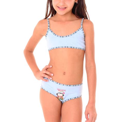 conjunto lingerie top sem bojo infantil menina moça sortido p intima store intima varejo